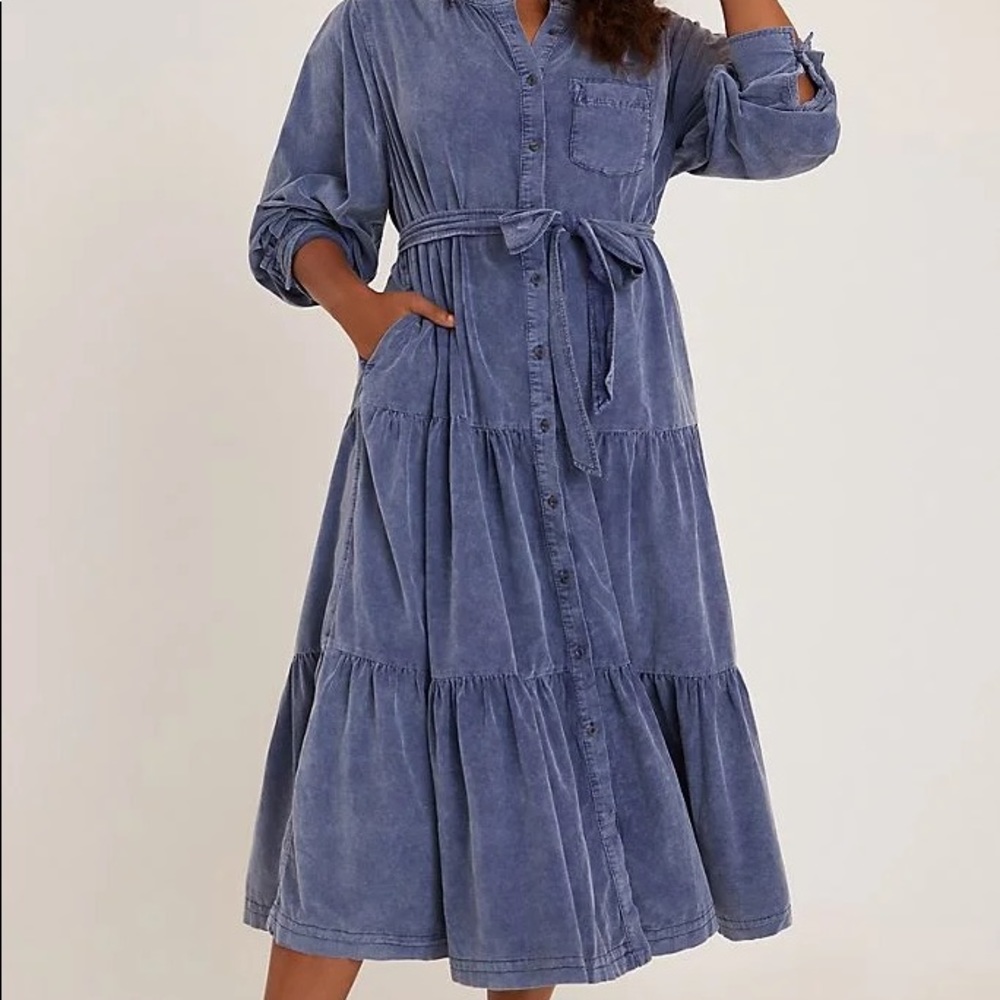 Anthropologie (Pilcro) Courderoy Maxi dress